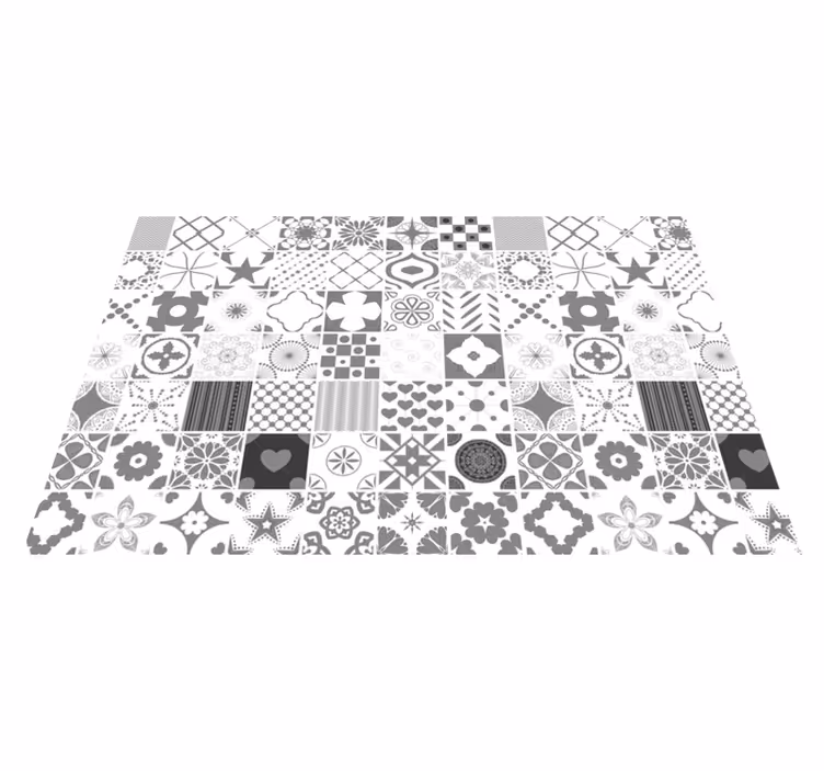Patterned monochrome texture teksturna pogrinjek - TenStickers