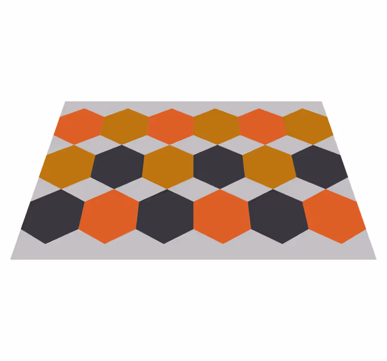 Hexagon pattern layer sodobno preprogo - TenStickers