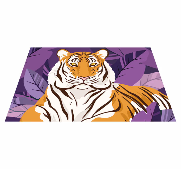 Radovedne živali iz džungle tiger doma pogrinjki - TenStickers