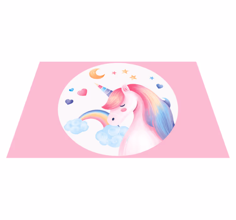 Otroški pogrinjki mavrični samorog - TenStickers