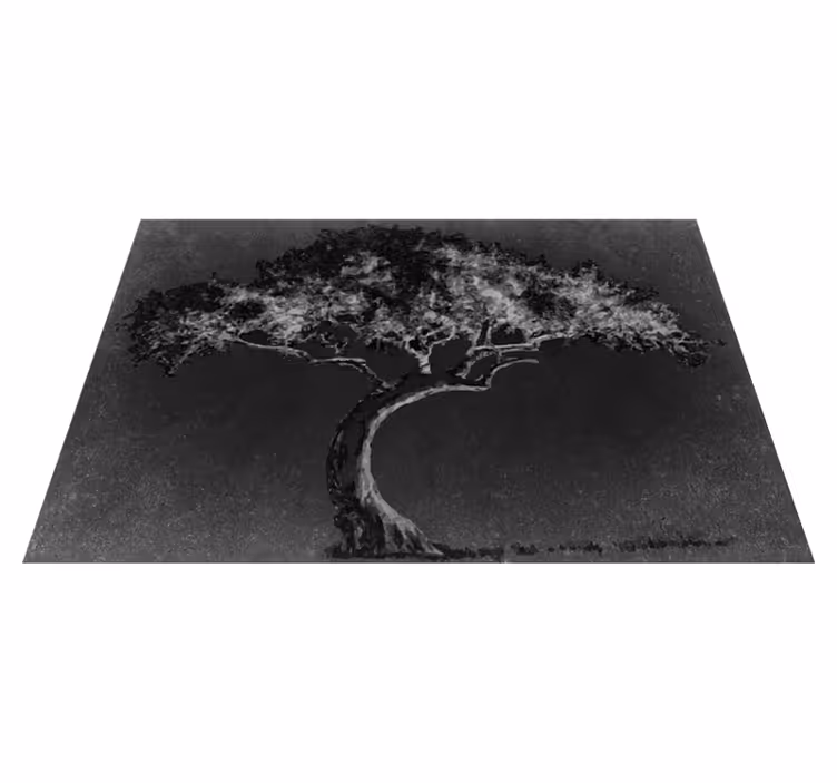 Artistic tree silhouette teksturni pogrinjek - TenStickers