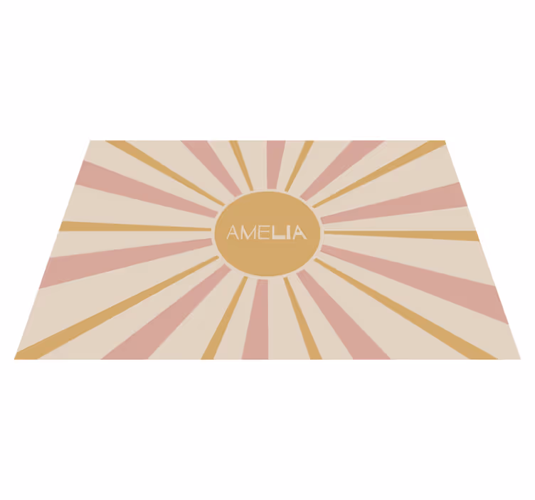 Sunburst centerpiece personaliziran pogrinjek - TenStickers