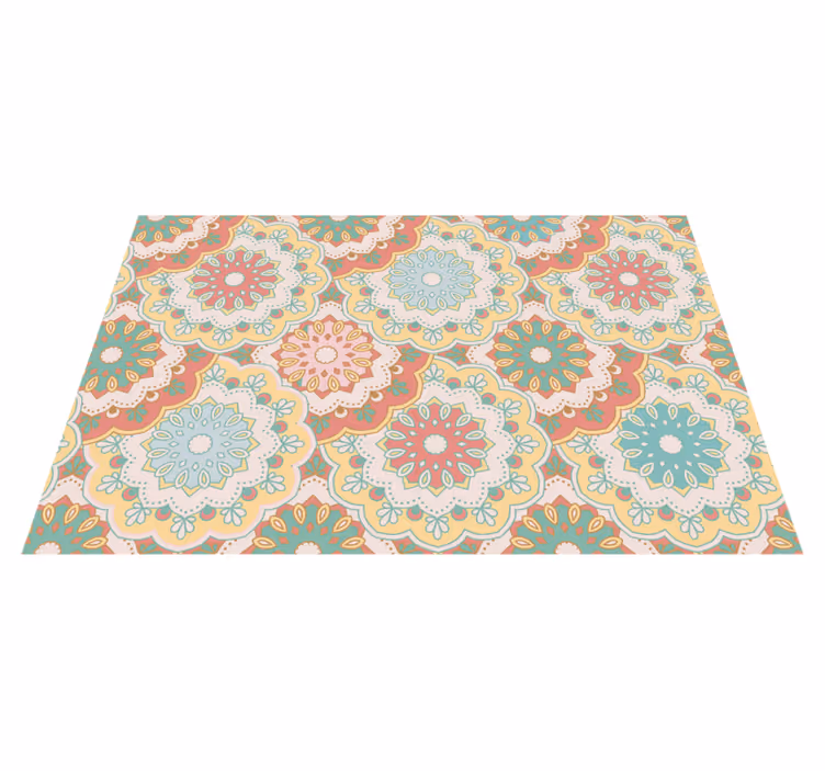 Colorful floral patterns teksturna pogrinjek - TenStickers