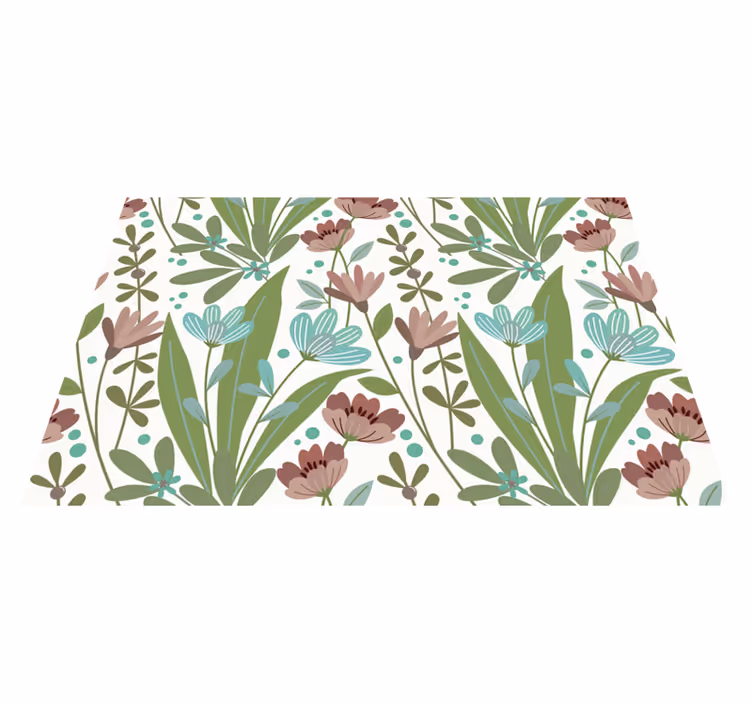 Botanical leaf print izvirna jedilna podloga - TenStickers