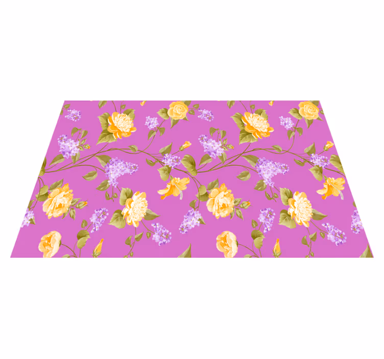 Floral pattern with vibrant colors izvirna jedilna podloga - TenStickers