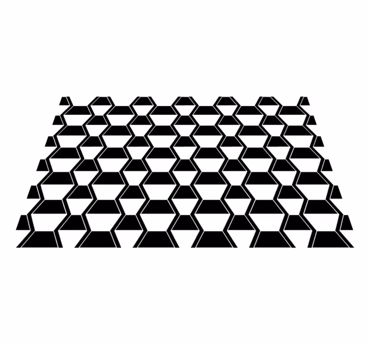 Stylized hexagonal pattern teksturna pogrinjek - TenStickers