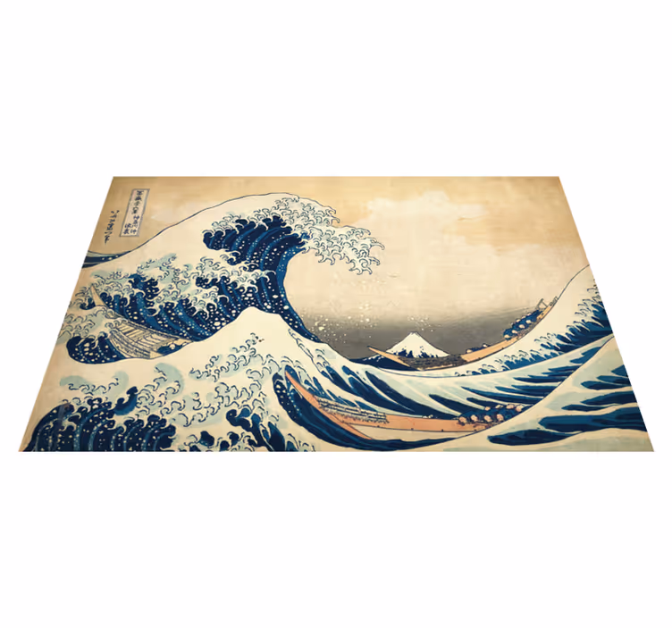 Pogrinjki z valovi hokusai kanagawa - TenStickers