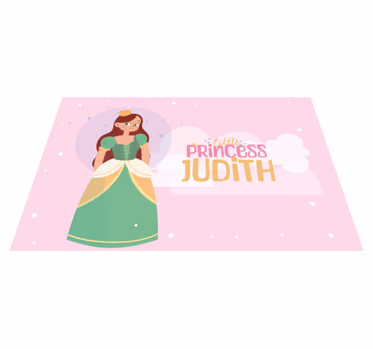 Mala princesaMala princesa Podloga z imenom - TenStickers