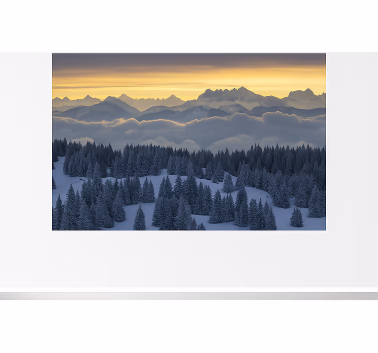 švicarske alpe – aiguilles du midi Fototapeta z gorami - TenStickers