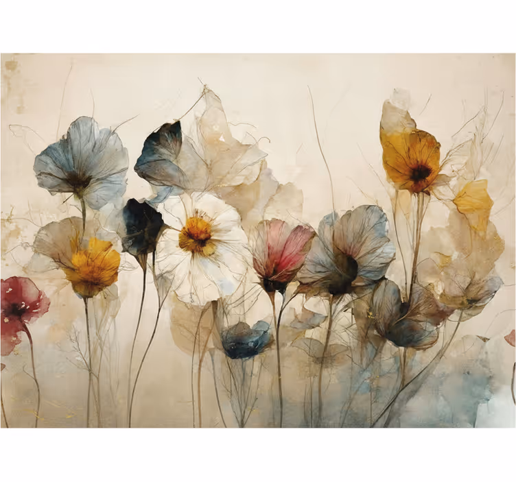 Dry beautiful flowers drugi fototapeti - TenStickers