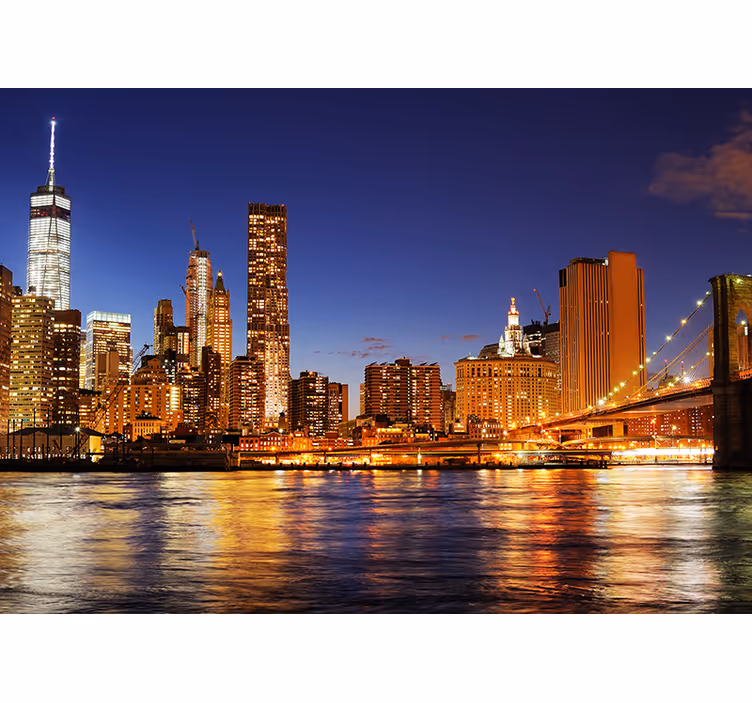 New york manhattan ob zidu zidni mural - TenStickers