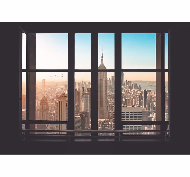Urbani panoramski pogled Fototapeta New York - TenStickers