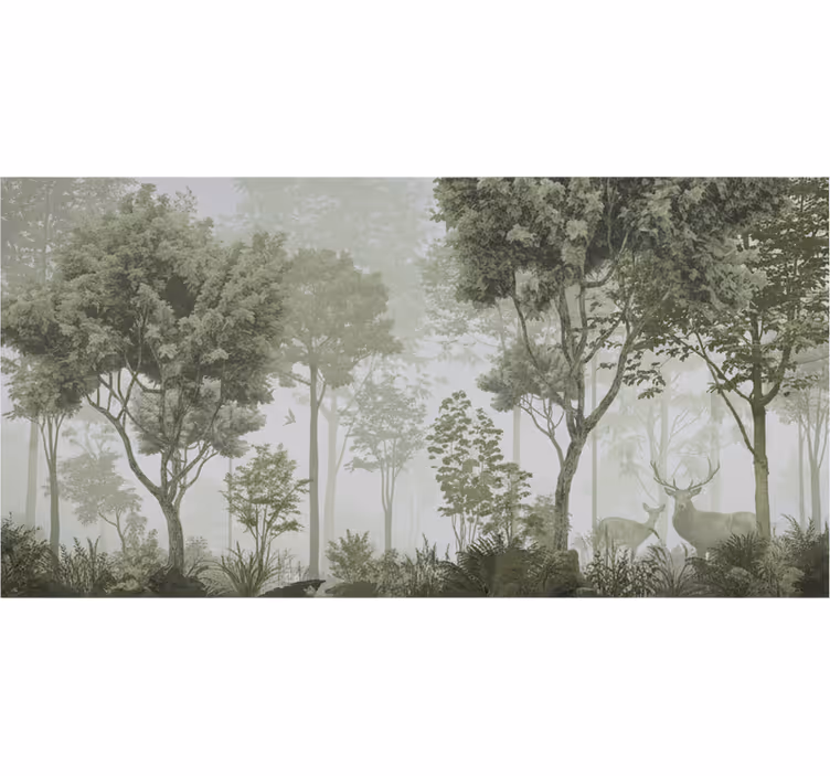Tranquil nature escape fototapeta gozd - TenStickers
