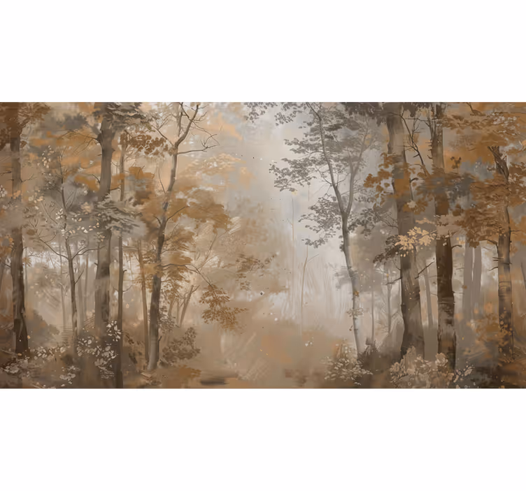 Amber autumn grove fototapeta gozd - TenStickers