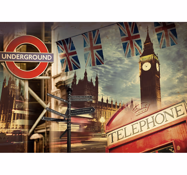 Simboli stenskega stena london - TenStickers