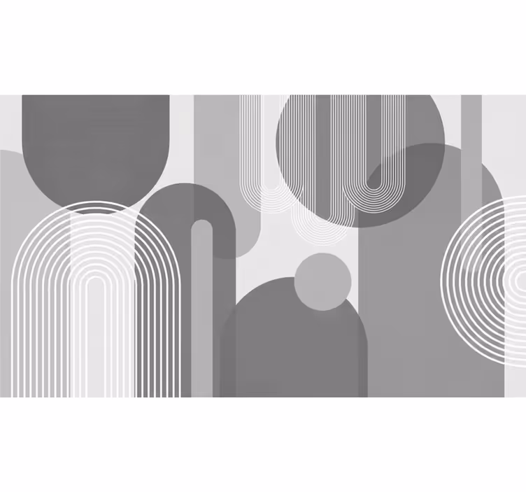 Fototapete za kopalnico sive oblike - TenStickers