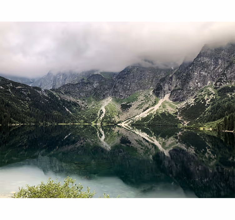 Zeleni fototapeti jezero morskie oko - TenStickers
