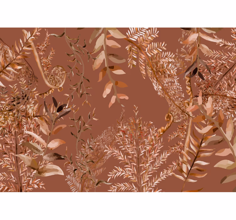 Fototapeta terracotta goste liste - TenStickers