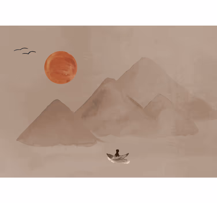 Fototapeta terracotta japonska atmosfera - TenStickers