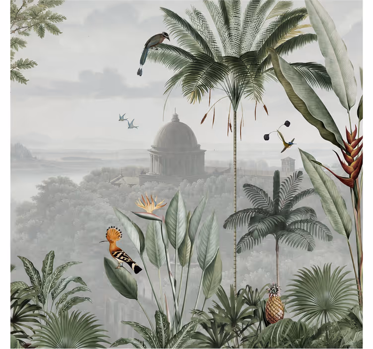 Fototapete narava pogled na tropski tempelj - TenStickers