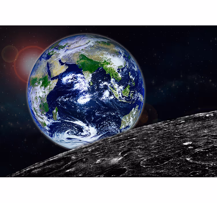 Orbitalna perspektiva Vesoljski fototapeti - TenStickers