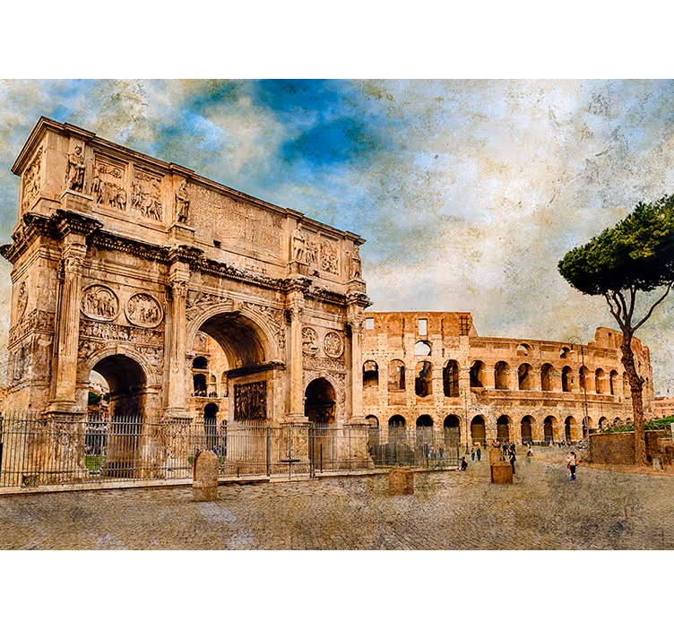 Lok stenske fototapeta iz konstantine italije - TenStickers
