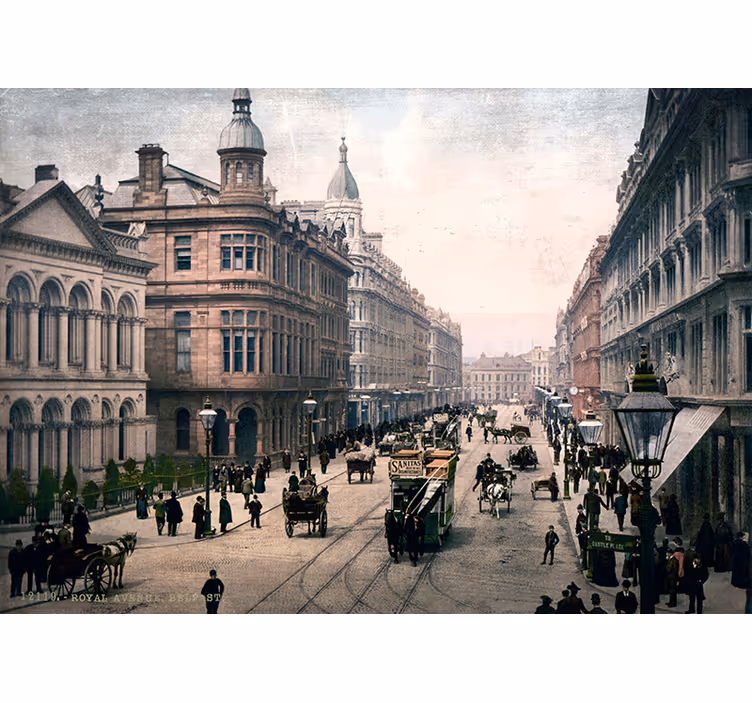 Stenski zidni fototapeta belfast city - TenStickers