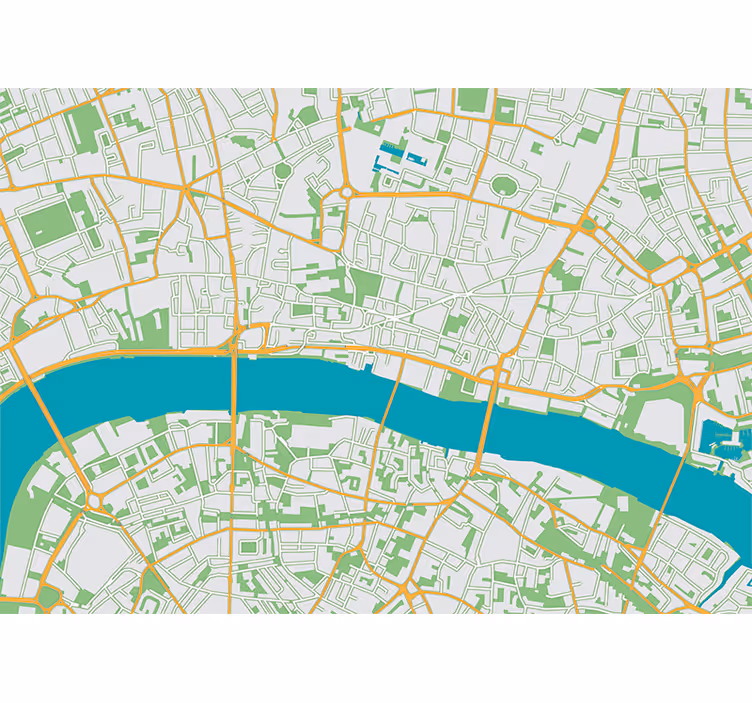 Zemljevid stenskih zidnih poslikav iz londona za vas! - TenStickers