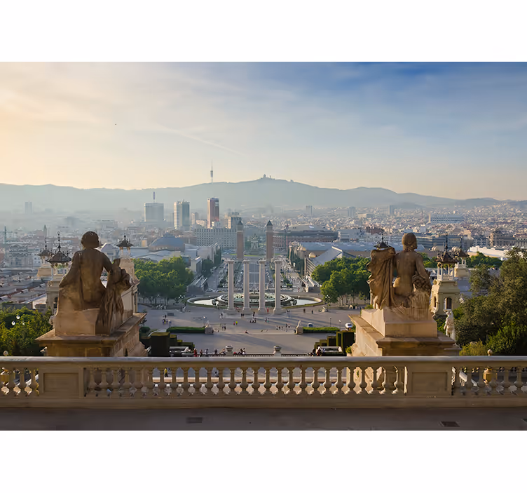 Fototapeta barcelona montjuic zidan zidni mural - TenStickers