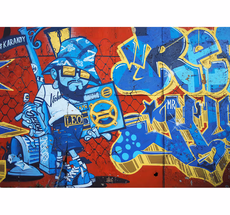 Kul grafitti urbana umetniška stenska stena - TenStickers