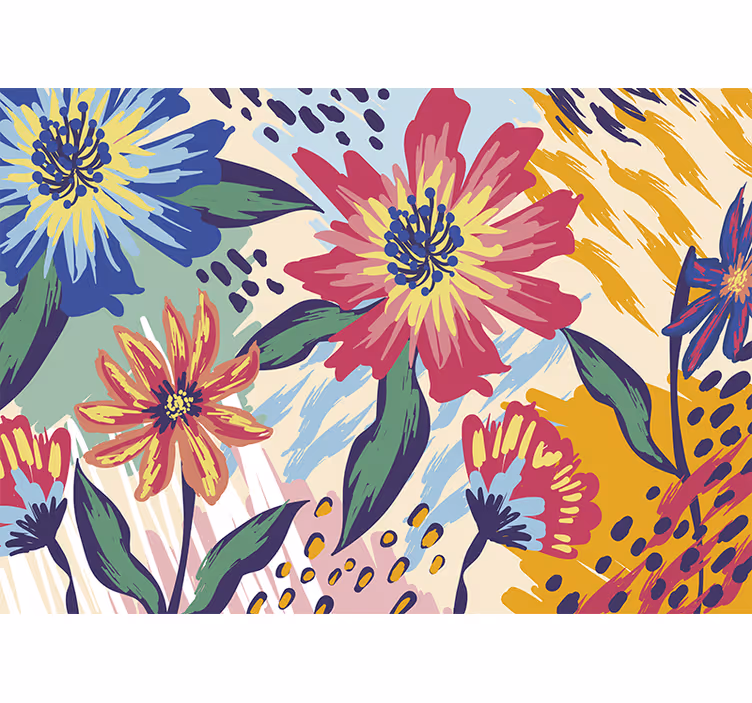 Van gogh cvetovi klasični stenski stenski umetniški steni - TenStickers