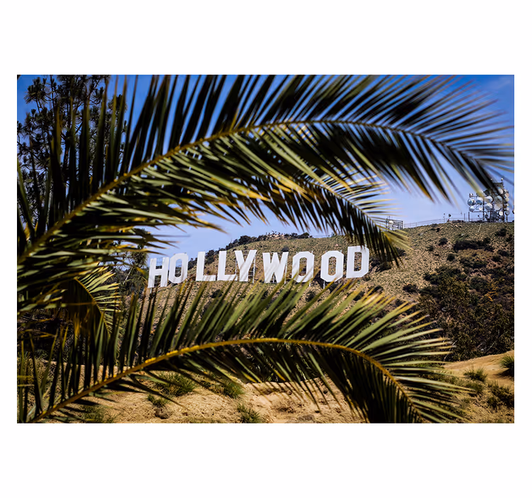 Hollywood sign view fototapete mest in držav - TenStickers