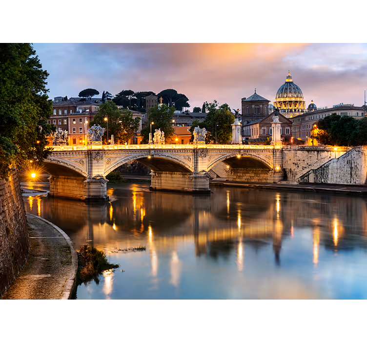 Pogled na rome s stenskega stena - TenStickers