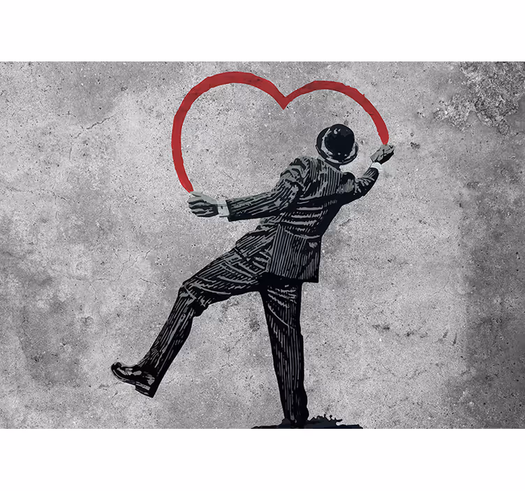 Banky grafiti na stenski umetniški stenski poslikavo - TenStickers