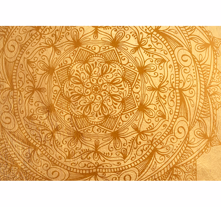 Osupljiva zlata mandala fotomuralna - TenStickers
