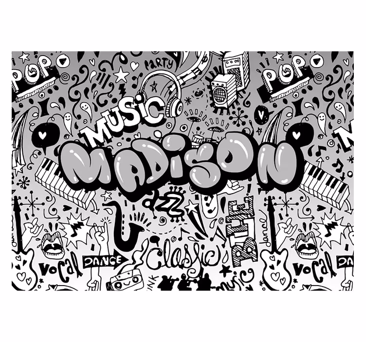 Music themed design fototapete z glasbeno tematiko - TenStickers