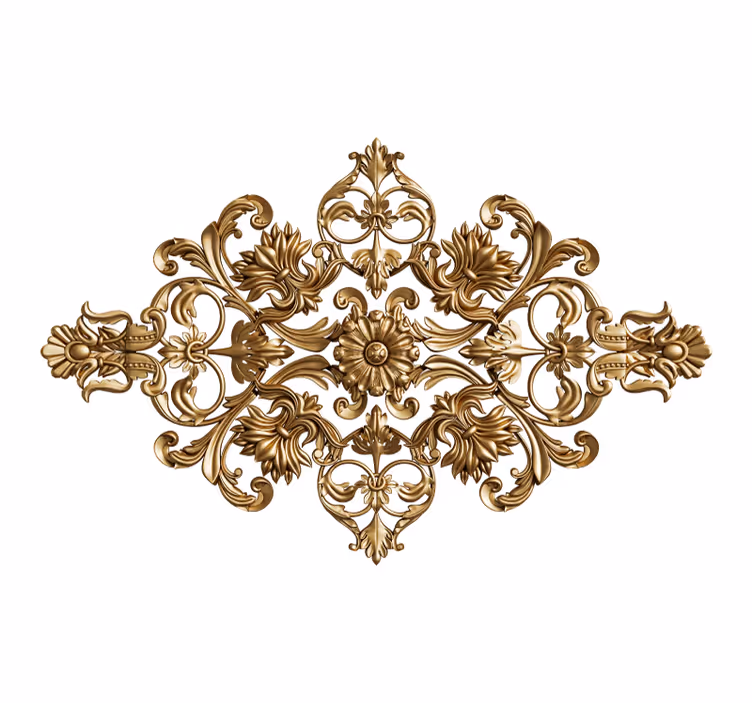 Ornate floral motif fototapete klasične umetnosti - TenStickers