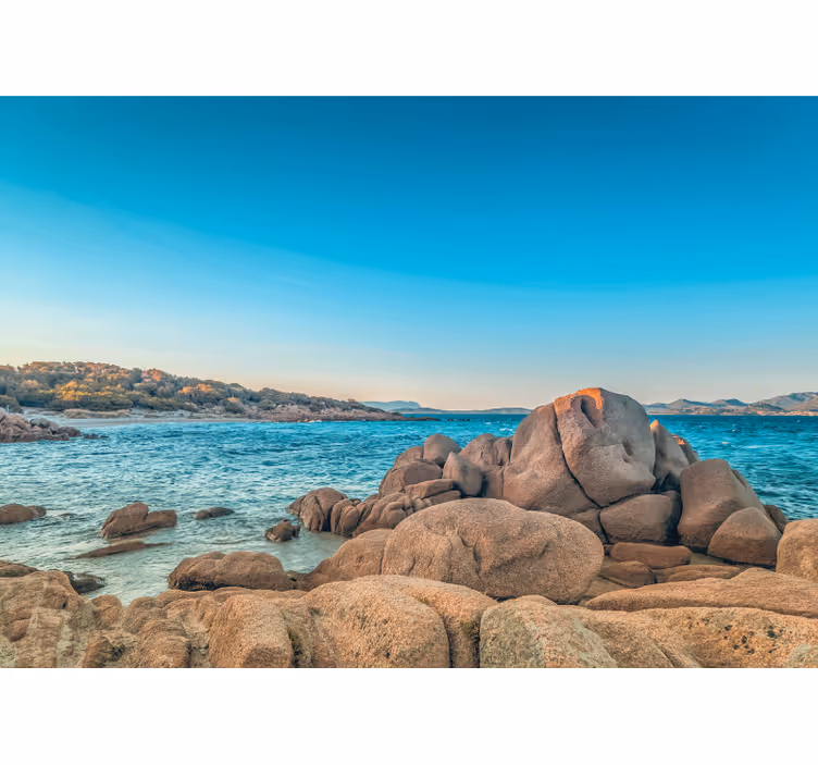 Rocky coastline serenity fototapete z morjem - TenStickers