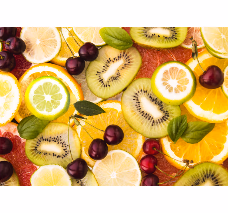 Sliced citrus medley fototapete cvetje - TenStickers