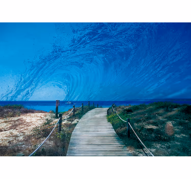Pot oceanskih valov Fototapete z morjem - TenStickers
