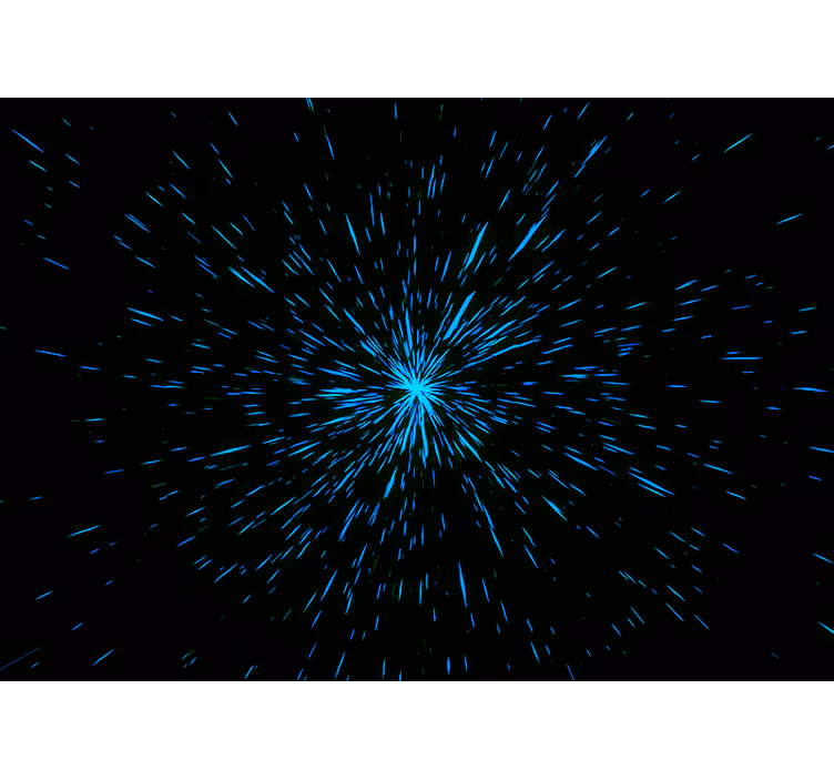 Starburst effect vesoljski fototapeti za dom - TenStickers