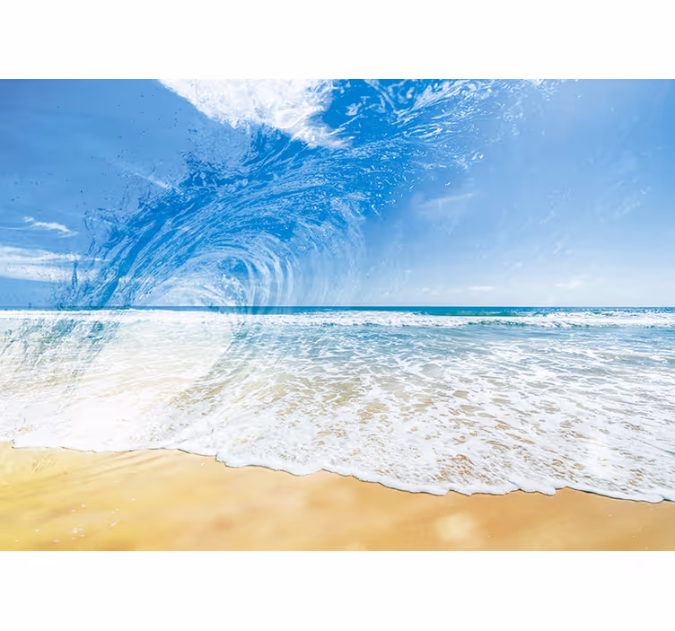 Ocean wave splash fototapete z morjem - TenStickers