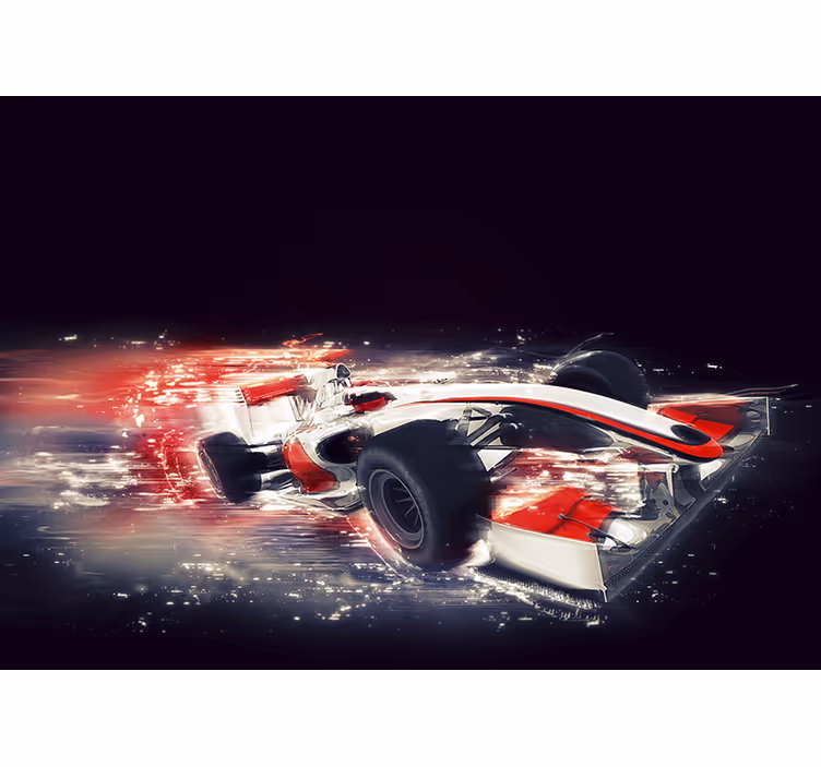 Stenska stena za avto bolide formula 1 - TenStickers