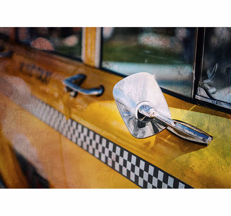Iconic yellow taxi fototapeta new york - TenStickers