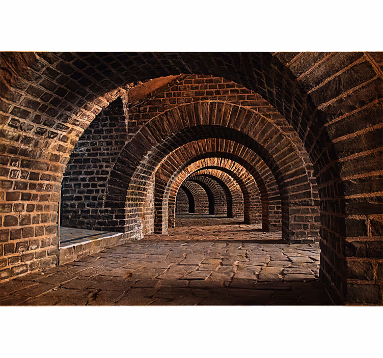 Poljski tunel 3d stenska stena - TenStickers