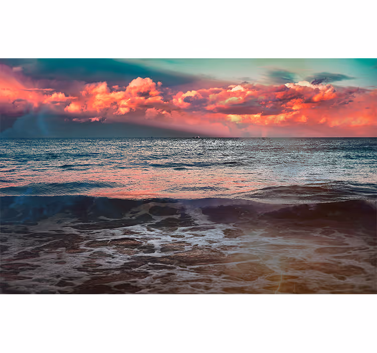 Spokojnost oceanskega sončnega zahoda Fototapete Narava - TenStickers