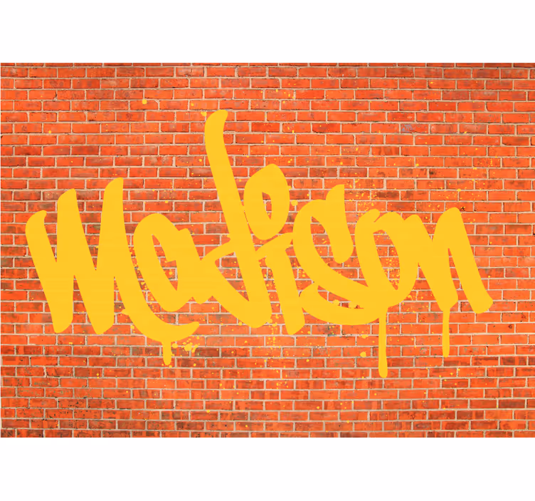 Umetnost besedila grafitov Fototapete s graffiti motivi - TenStickers