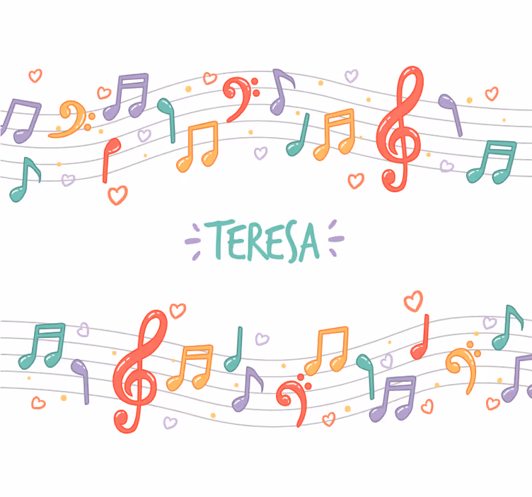 Musical notes melody fototapete z glasbeno tematiko - TenStickers
