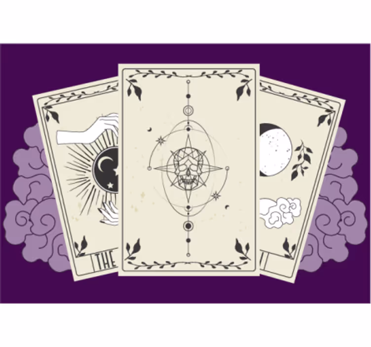 Povzetek tarot kart Fototapeta s citati - TenStickers