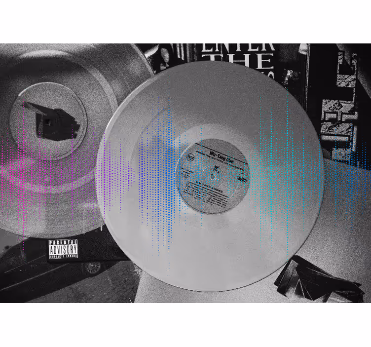Vinilni zvočni valovi Fototapete z glasbeno tematiko - TenStickers